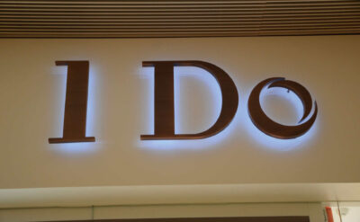 Basic Metal Reverse Channel Letters For I Do